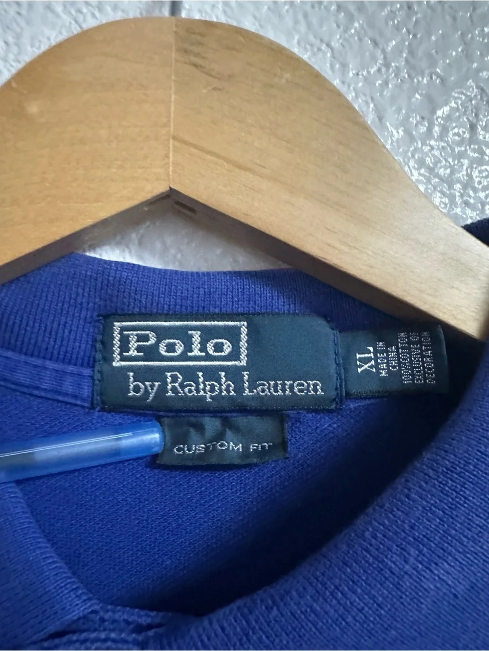 Polo by Ralph Lauren Blue Polo with Orange Pony